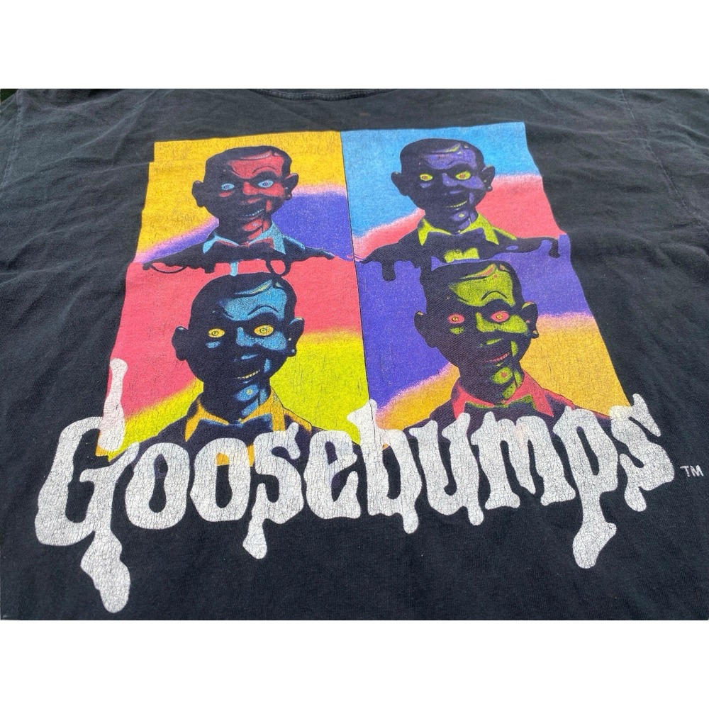 Goosebumps Retro 90s Pop Art Tie Dye Slappy the Dummy T-Shirt Mens Large - Picture 2 of 7